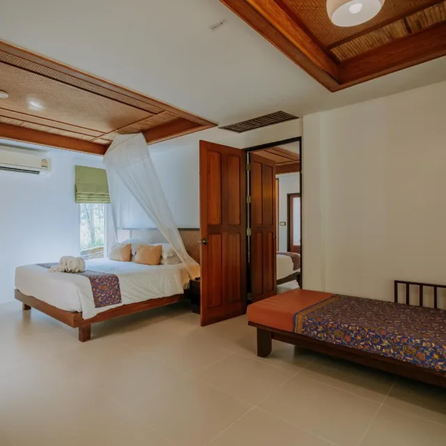 كوخ عائلي بسرير فردي، Ban Sainai Resort - SHA Extra Plus 10/10