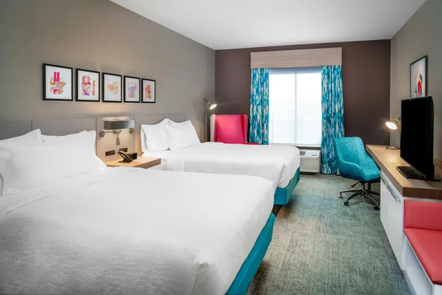 غرفة بسريرين كوين، Hilton Garden Inn Brunswick Ga 2/5