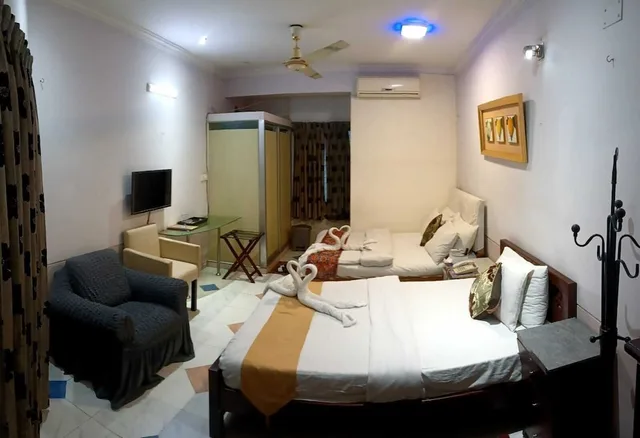 غرفة عائلية رباعية بسريرين كوين، Babylon Garden Serviced Apartments 1/1