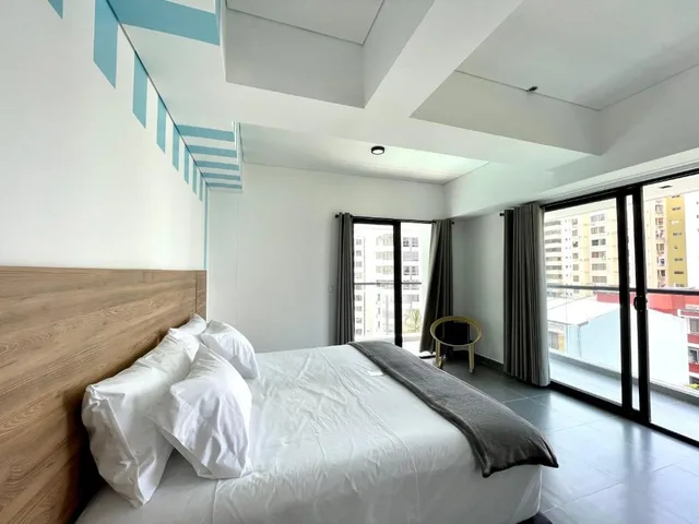 غرفة بسرير مزدوج بإطلالة على البحر بشرفة، 3H Hotel Rodadero Santa Marta 1/6
