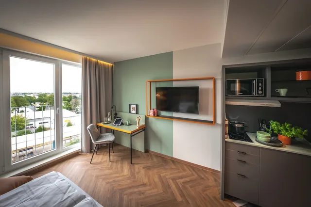 استوديو بسريرين منفصلين، LOGINN Hotel Berlin Airport 2/6