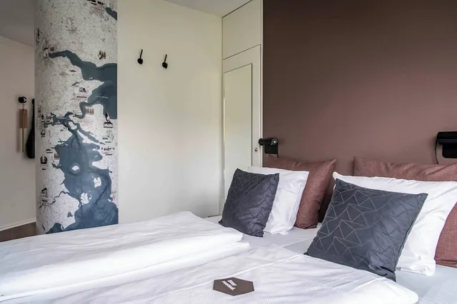 شقة بأربعة أسرّة وسريرين مزدوجين بإطلالة على الفناء بغرفتي نوم، Kolding Hotel Apartments 2/4