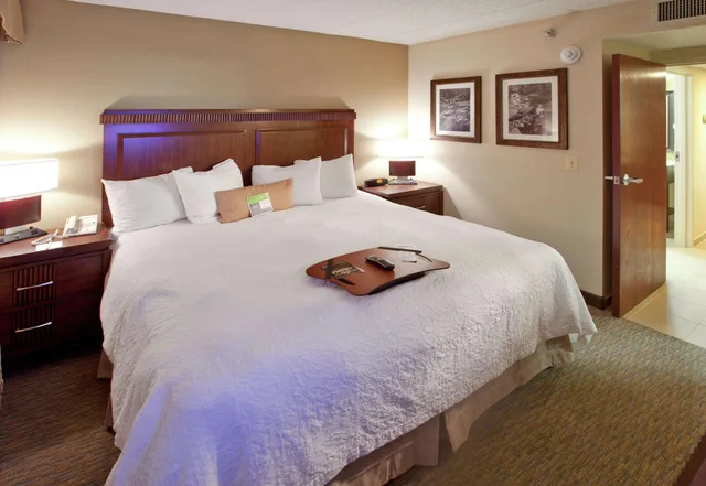جناح بسرير كينج بغرفة نوم واحدة مع أريكة، Hampton Inn Lexington Park 4/4