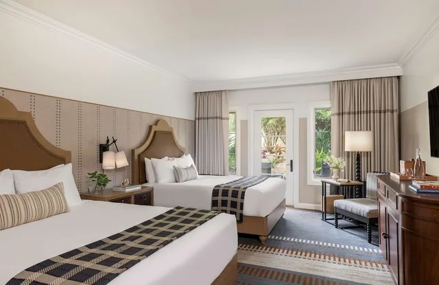 غرفة بسريرين كوين بإطلالة على الحديقة، Estancia La Jolla Hotel And Spa 1/4