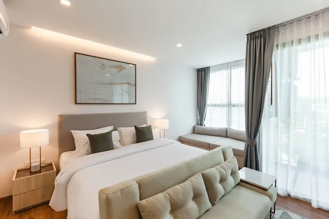 غرفة ديلوكس بسريرين منفصلين بغرفة نوم واحدة، The Proud Rawai Resort 3/10