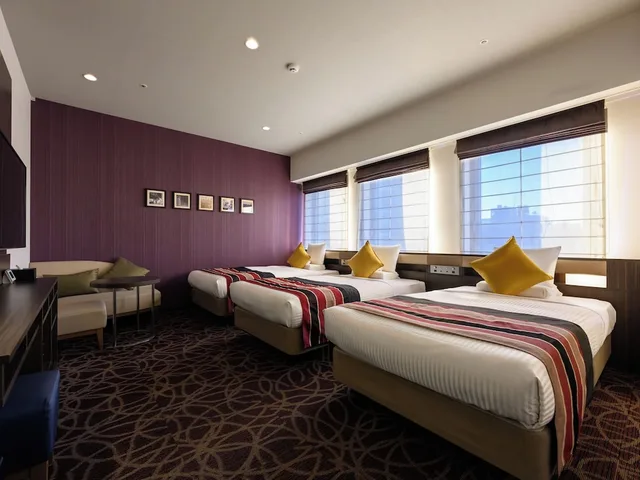 غرفة قياسية ثلاثية بثلاثة أسرّة، Hotel Mystays Ueno East 1/7