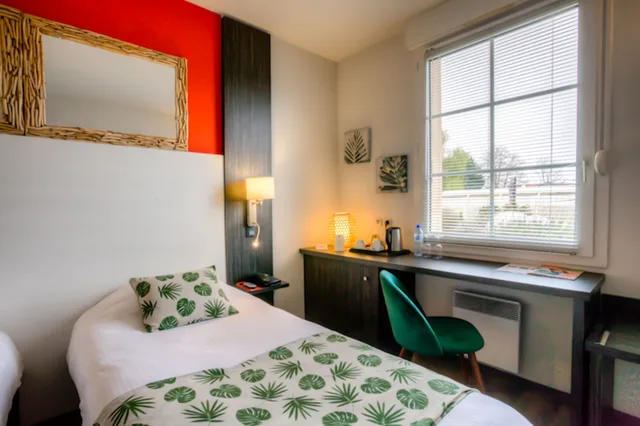 غرفة بسريرين منفصلين، Hotel Le Pillebois 5/10