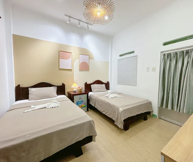 غرفة أساسية بسريرين منفصلين، Quoc Dinh Guesthouse 2/8