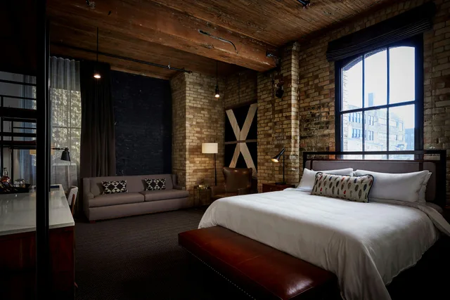لوفت بسرير كينج، Hewing Hotel 2/5
