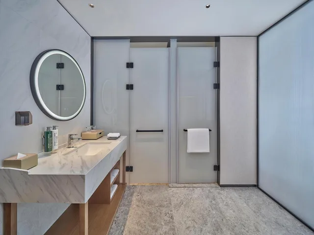 غرفة بسريرين منفصلين، Hilton Garden Inn Guangzhou Baiyun Airport 3/3