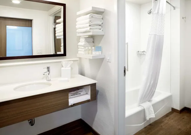 جناح استوديو بسرير كينج مع أريكة لذوي الإعاقة، Hampton Inn Suites Pittsburgh Airport South Settlers Ridge 1/1