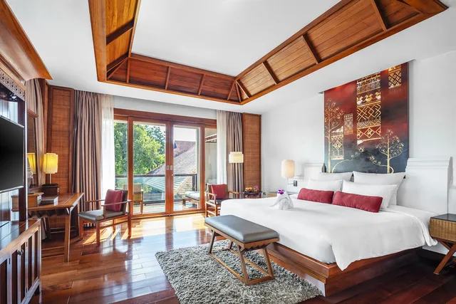 غرفة ديلوكس بشرفة، Ratilanna Riverside Spa Resort Chiang Mai 1/1