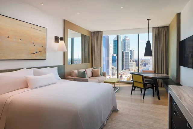 غرفة بريميير بسرير كينج بإطلالة على المدينة، The Westin Perth 1/4
