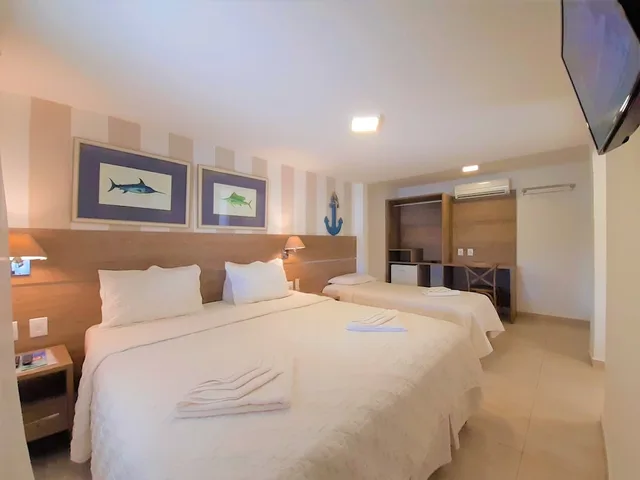 غرفة سوبيريور ثلاثية بسرير مزدوج وسرير فردي، Pousada Da Prainha 1/8