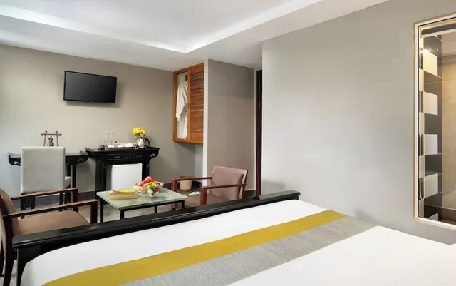 استوديو بسرير كوين بإطلالة على المسبح بشرفة، G&Z Urban Hotel 4/5