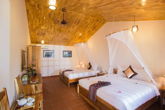 بنغل عائلي بسريرين كينج بإطلالة على الحديقة، La Mer Resort 10/10