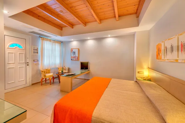 غرفة بسرير مزدوج أو سريرين منفصلين، Nissaki Beach Hotel 5/9