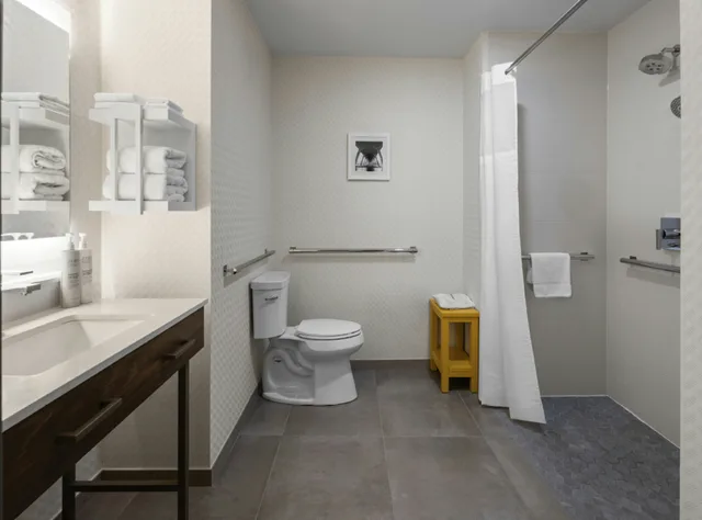 غرفة بسرير كينج لذوي الإعاقة، Hampton Inn & Suites Richmond/Glenside 3/4