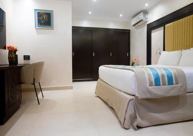 غرفة ديلوكس بسرير كوين، La Villa Racine 4/10