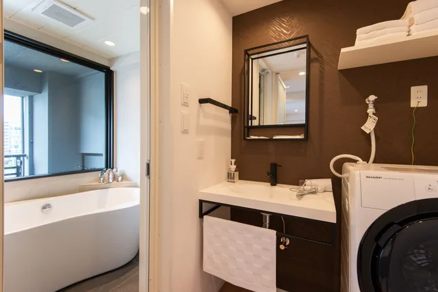 جناح عائلي بسريرين مزدوجين مع أريكة، MK Hotels Nishinakasu 2/4