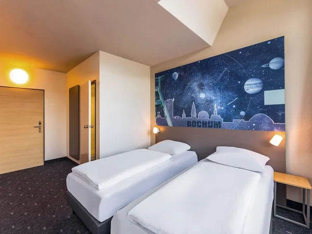 غرفة بسريرين منفصلين، B&B Hotel Bochum Hbf - Nord 1/2