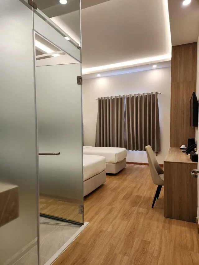 غرفة قياسية مفردة بسريرين منفصلين، Ruby Hotel Ben Thanh 2/3
