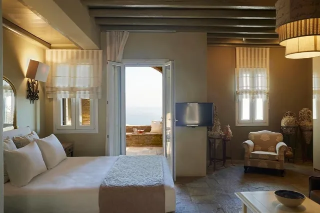 جناح جونيور بسرير فردي بإطلالة على البحر، Aeolis Tinos Suites 7/10