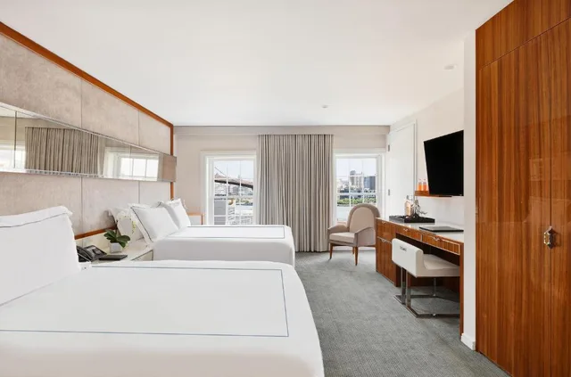 غرفة ديلوكس بسريرين كوين، 33 Hotel, New York City, Seaport 2/3