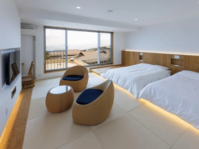 Semi Room, Japanese, Modern, 2 Semi Double Beds, Mountain View، ONSENYADO TSUKAGOSHIYA SHICHIBEE 1/1