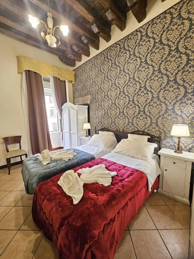 غرفة بسريرين منفصلين، Giubileo Hotel 2/3