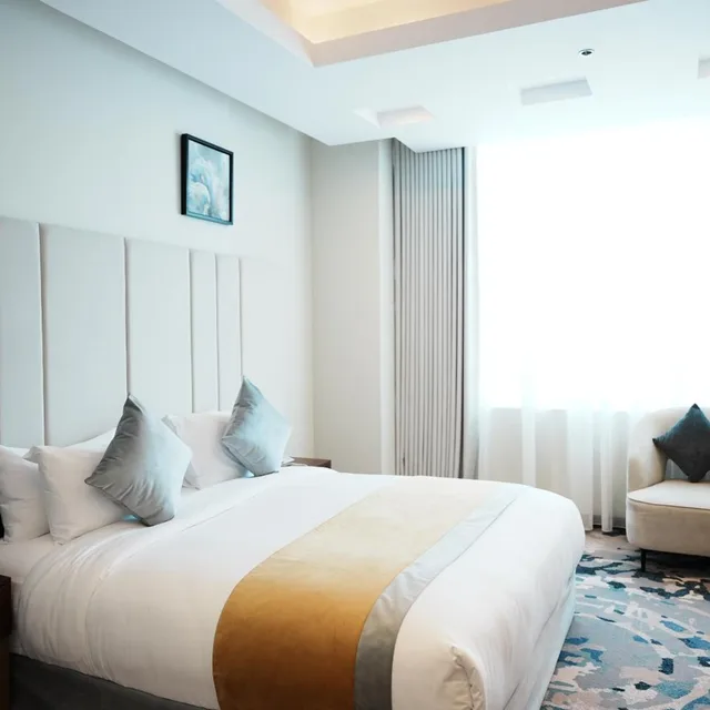 غرفة ديلوكس بسرير مزدوج، شقق ضيف إن الفندقية – قرطب(Daif Inn Serviced Apartments - Qurtubah) 1/10