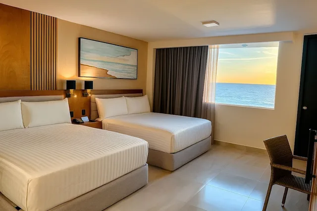 غرفة رباعية بسريرين مزدوجين، HOTEL HACIENDA MAZATLAN 3/10