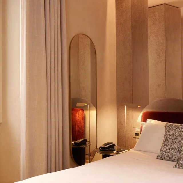 غرفة ديلوكس بسرير مزدوج أو سريرين منفصلين، Borghese Contemporary hotel 3/6