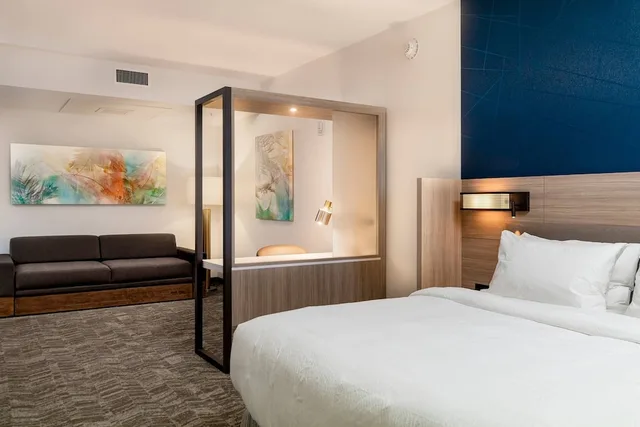 جناح بسرير كينج مع سرير سحّاب إضافي لذوي الإعاقة، SpringHill Suites by Marriott Cape Canaveral Cocoa Beach 1/10