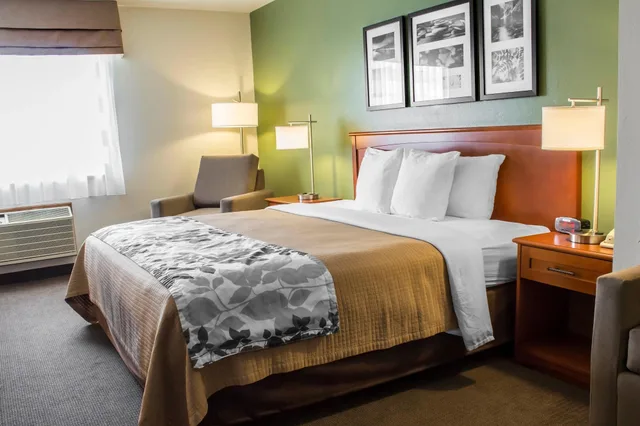 غرفة بسرير كينج لذوي الإعاقة، Sleep Inn & Suites Charles City 4/7