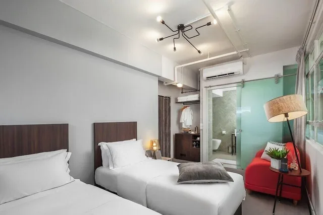 غرفة ديلوكس بسرير فردي بغرفة نوم واحدة، Cooliv Waterfront 3/8