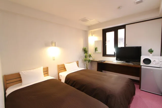 Semi Room, 2 Semi Double Beds, Hotel Livemax Budget Kita-fuchu 2/2