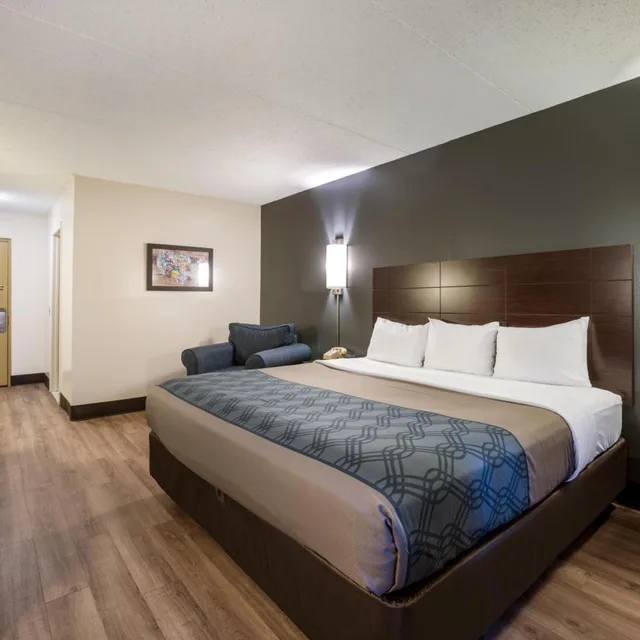 غرفة داخلية بسرير كينج، Econo Lodge Darien Lakes 1/6
