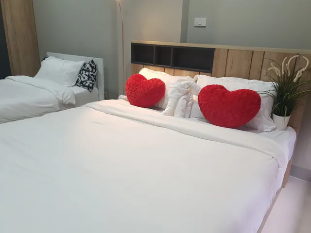 غرفة عائلية ثلاثية بسرير مزدوج وسرير فردي، iResidence Hotel Pathumthani 5/10