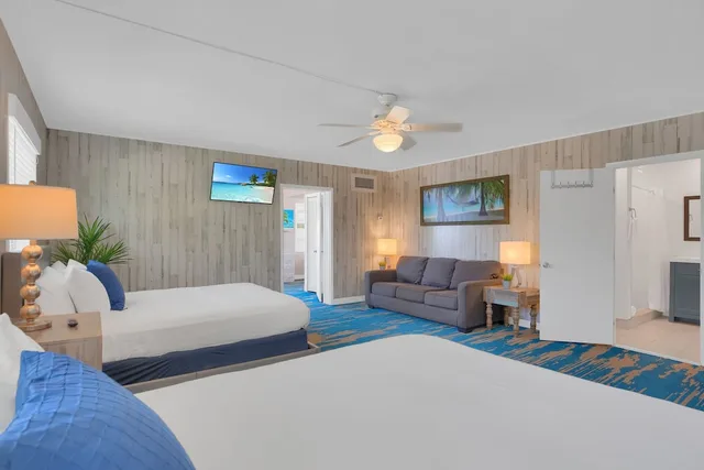 جناح استوديو بسريرين كوين وسريرين منفصلين بغرفة نوم واحدة بمطبخ، Seascape Resort and Marina 1/5