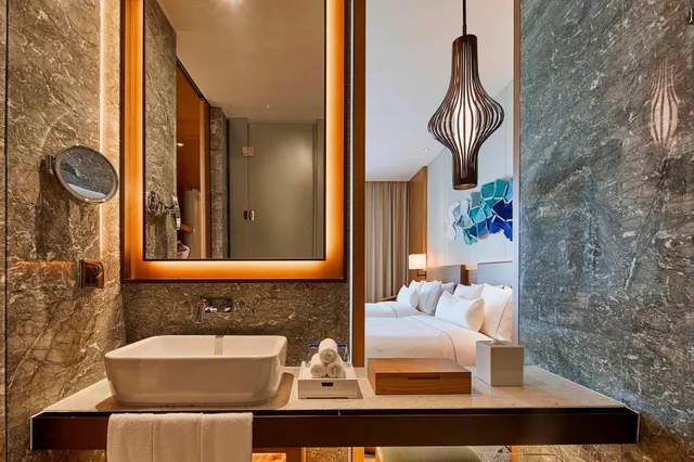 غرفة بسريرين مزدوجين بإطلالة على الحديقة، THE WESTIN SHIMEI BAY RESORT 5/5