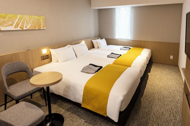 غرفة قياسية ثلاثية بثلاثة أسرّة، Hotel Intergate Hiroshima 1/2