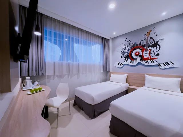 غرفة ديلوكس بسرير مزدوج أو سريرين منفصلين، favehotel Gatot Subroto 2/5