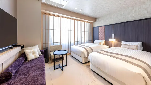 غرفة ديلوكس بسريرين منفصلين في المبنى الرئيسي، Hotel Musse Kyoto Shijo Kawaramachi Meitetsu 1/1
