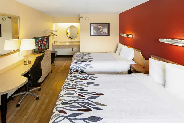 غرفة سوبيريور بسريرين مزدوجين، Red Roof Inn Huntington 1/4