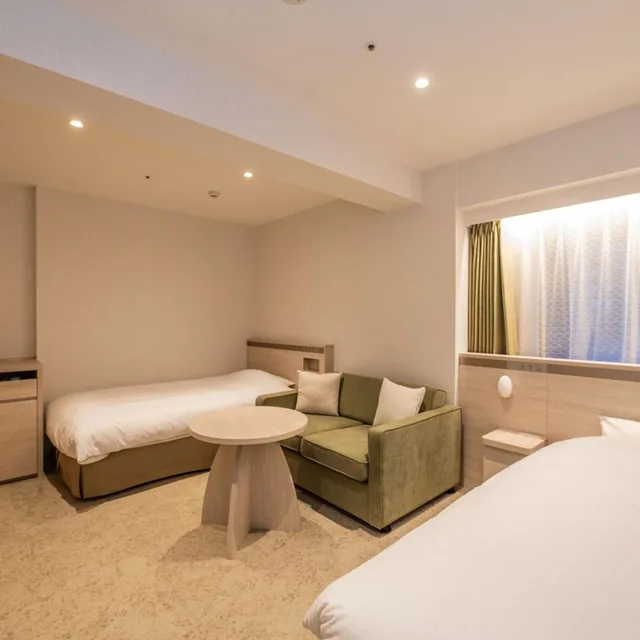 غرفة بسريرين منفصلين في المبنى الرئيسي لذوي الإعاقة، Richmond Hotel Sendai 4/8