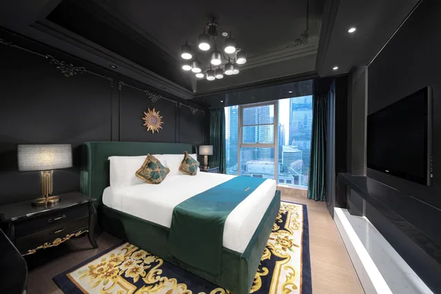 جناح بريميير بإطلالة على المدينة بغرفتي نوم بمطبخ، Ascott IFC Guangzhou 1/3