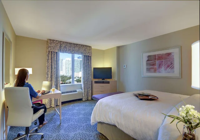 غرفة إليت بسرير كينج، Hampton Inn Suites By Hilton Miami Brickell Downtown 2/8