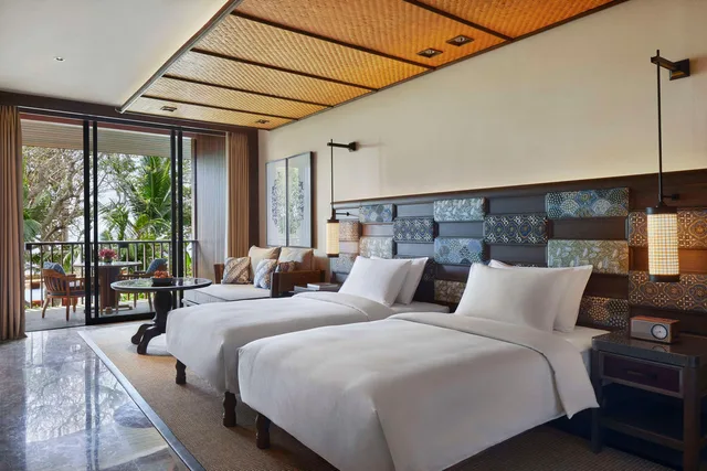 غرفة بسريرين منفصلين بإطلالة على البحر، Andaz Bali 1/1