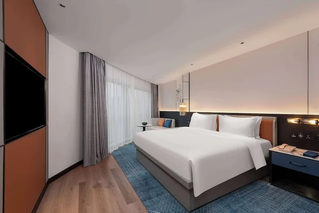 غرفة ديلوكس بسرير كينج للمدخنين، Wyndham Putian Downtown 2/3
